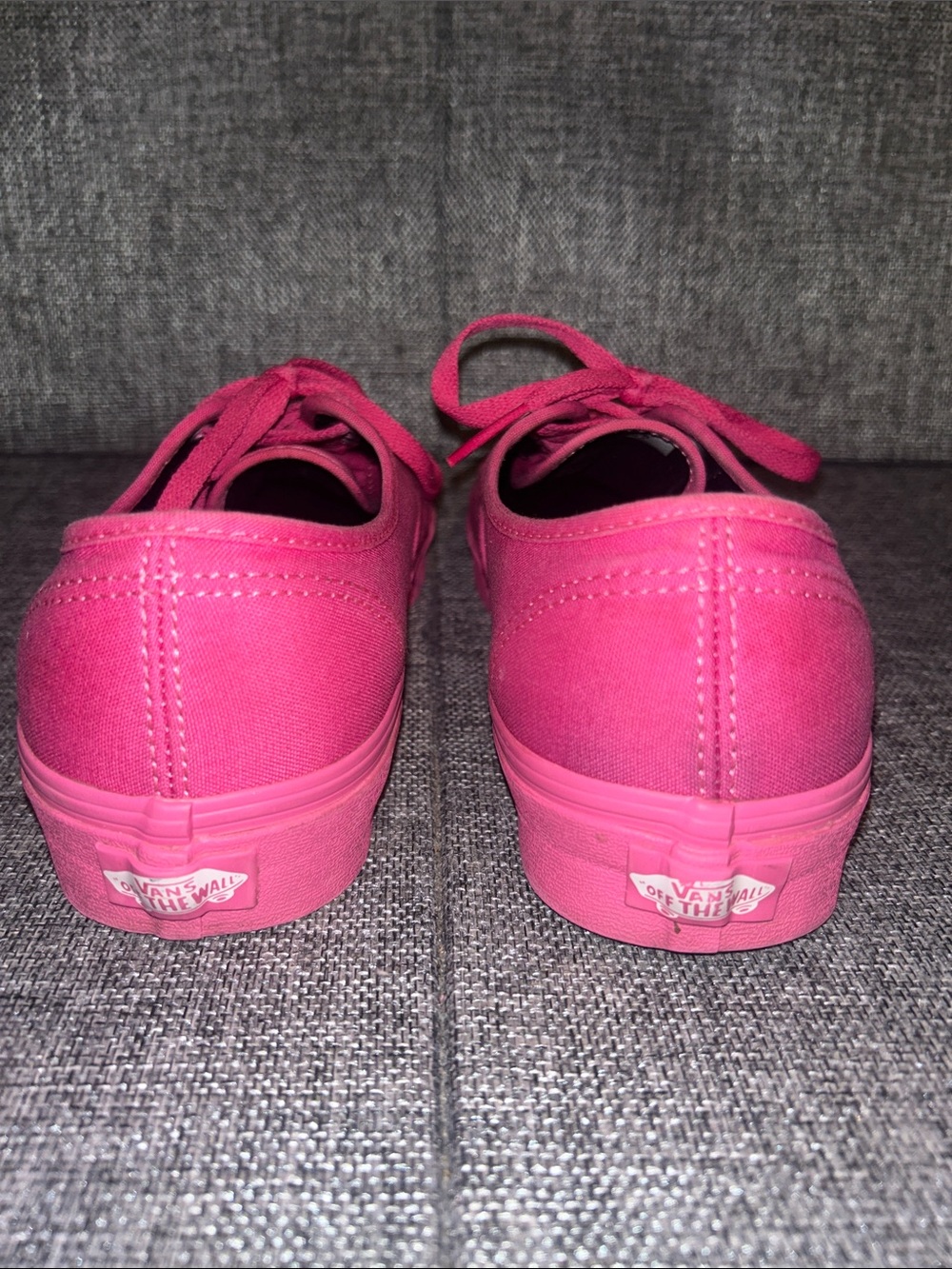 Vans Pink Canvas Low-Top Lace-Up Sneakers - Picture 4 of 9